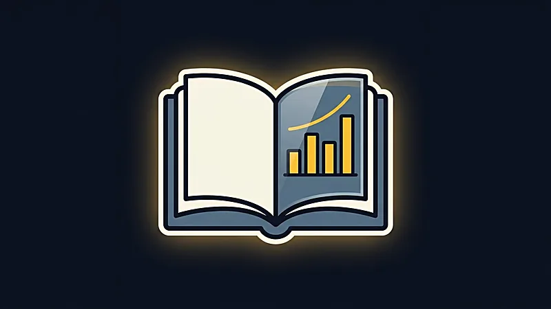 Illustration&nbsp;: un livre ouvert dont la page de droite affiche des barres dorées