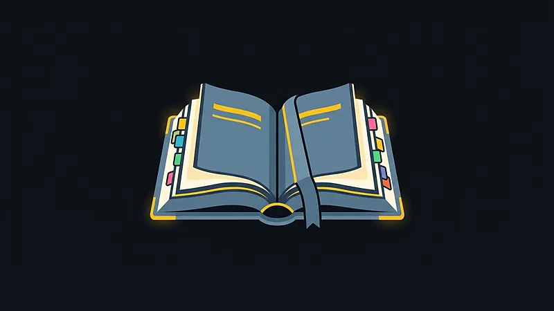 Couverture&nbsp;: un livre ouvert au marque-page bleu et aux onglets multicolores