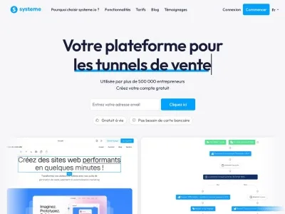 Aper&ccedil;u de systeme.io